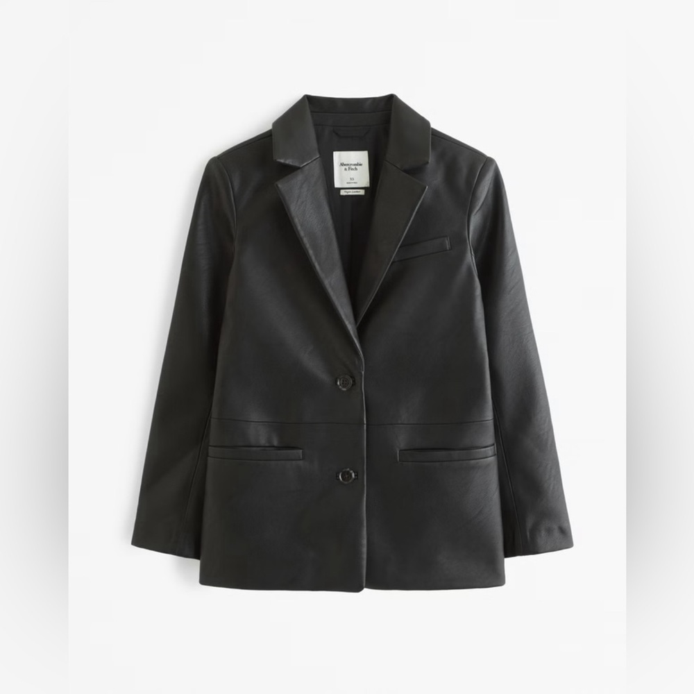 Abercrombie & Fitch • Vegan Leather Blazer Size XXS